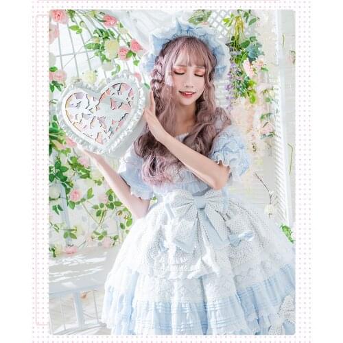 Japanese college style sweet student love lolita handbag JK uniform cosplay anime shoulder bag kawaii girl gothic lolita loli