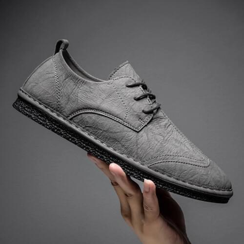 Men Shoes Dress Retro Design Classic Business Formal Shoes PU Leather Dress Shoe Men Oxford Male Footwear Lace-up Loafers