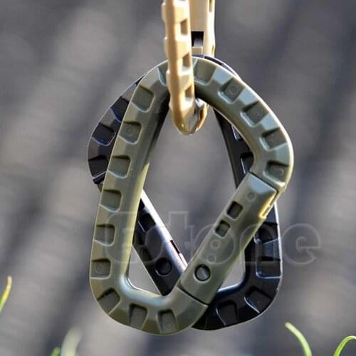 10pcs/lot Carabiner Hook Distinctive Snap Keychain Outdoor Tactical Tool Backpack Gear