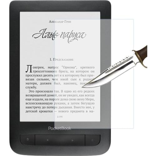 2PCS Tempered Glass Protective Screen Protector for Pocketbook touch lux 2/3 6'' glass film for pocketbook 626/626 plus