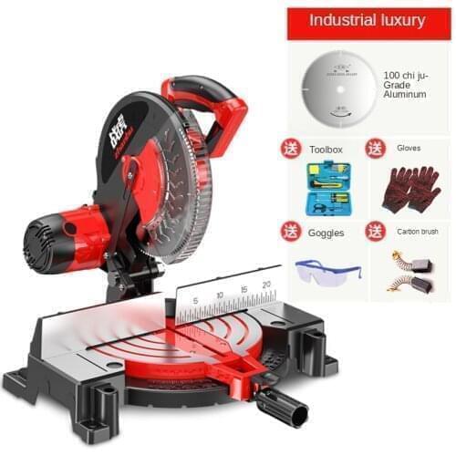 220V 10 Inch Cutting Machine Aluminum Sawing Machine Multifunctional Aluminum Wood Miter Sawing Aluminum Cutting Machine