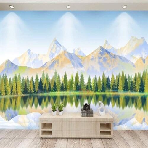 Milofi Custom 3D Wallpaper Mural Ink Landscape Landscape Background Wall Decoration Painting Wallpaper Mural
