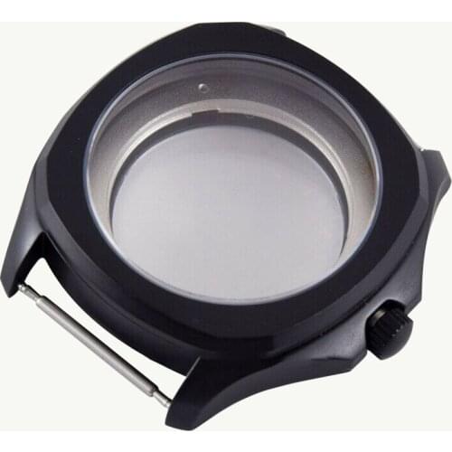 40mm Sapphire Crystal Glass 316L Stainless Steel Watch Case Replacement For ETA 2824 2836 Miyota 8215 Watch Movement