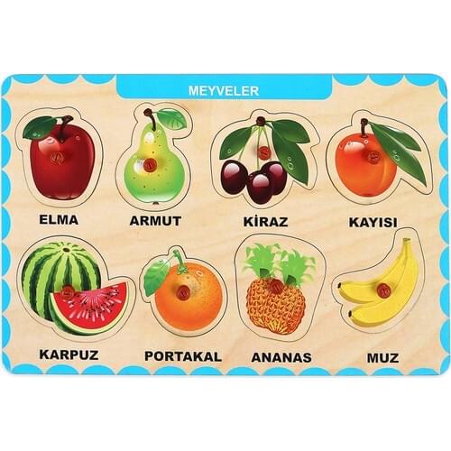 Maketçiniz Wood Should Keep Educational Jigsaw Fruits