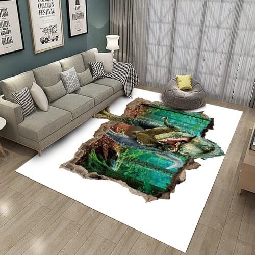 Kids Dinosaur Rugs And Primitive Forest Carpets For Baby Home Living Room Large Bedroom Kitchen Hallway Bath Yoga Door Floor Mat