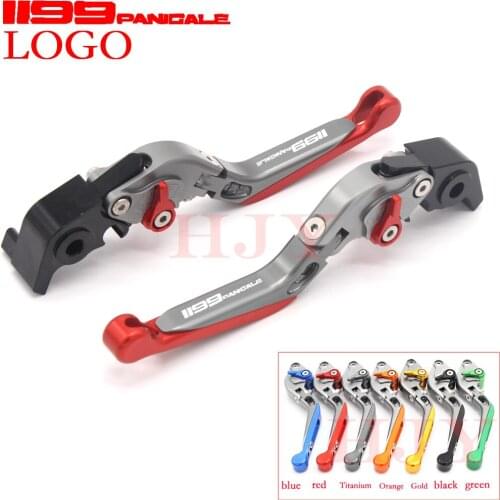 For DUCATI 1199 Panigale/S/Tricolor 2012-2015 Motorcycle Accessories Folding Extendable Brake Clutch Levers Black