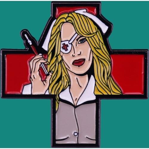 Beautiful Nurse Enamel Pins Brooch Collecting Alloy Lapel Badges Men Women Fashion Jewelry Gifts Adorn Backpack Collar Hat