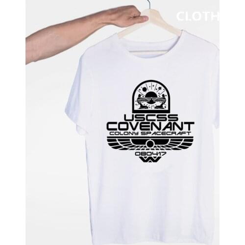 USCSS Nostromo Alien Weyland Yutani T-shirt O-Neck Short Sleeves Summer Casual Fashion Men And Women Tshirt
