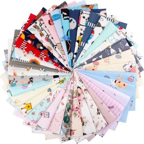 33 Cartoon Animal Calico,Printed Twill Cotton Fabrics,MeterCloth,DIY Sewing&Quilting Material For Baby&Childs Material,W:160cm
