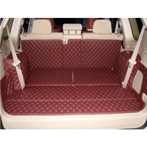 Good! Full set trunk mats for Toyota Cruiser Prado 150 7seats 2016-2010 durable cargo liner carpets for Prado 2015,Free shipping