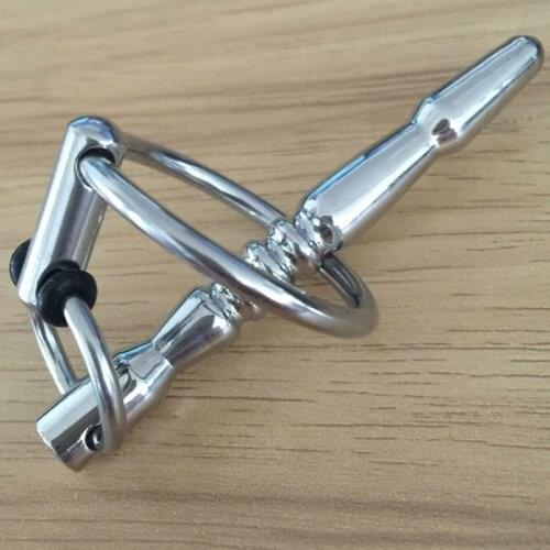Stainless Steel Urethra Plug Cock Sounding Rod BDSM Cbt Chastity Urethral Ring Sounds Dilators Penis Plug Sex Toys For Men