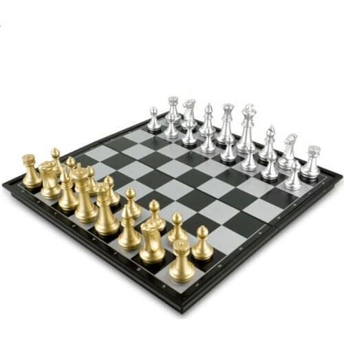 25*25*2cm Magnetics Chess Portable International Chess Set X -mas gifts Folding Chess Children Gift Entertainment Board Game