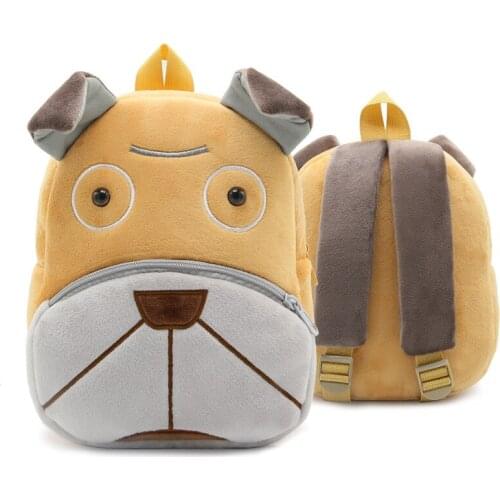 Kawaii Chidlren Cartoon Plush Doll Backpack Baby Shoulder Pups Dog Kindergarten Bags Birthday Gift For 2-4 Years