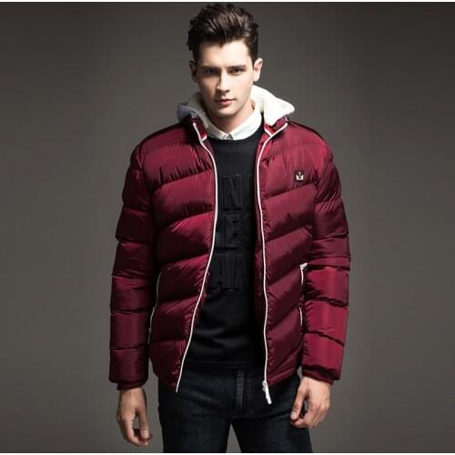 2021 Mens down Jacket Solid Colors Autumn And Winter Jacket Men Hooded Thick Clothing Male Casual Zipper Coats