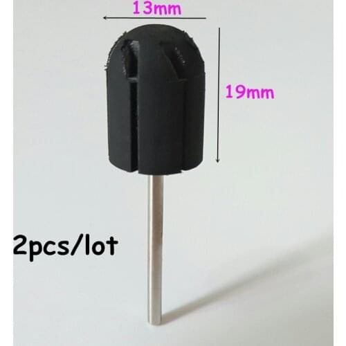 MAOHANG 2PCS/LOT Beauty Professional Nail Art Salon Usage Rubber 13*19mm Grips Drill Accessories For Nail Drill Machine