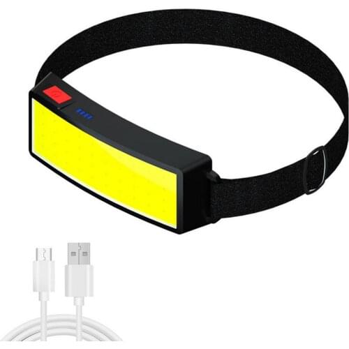Headlamp Waterproof COB 3-Mode Super Bright Headlights Portable For Hiking Running Riding Fishing Hunting Outdoor Accessories