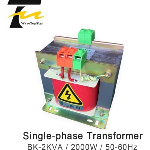 WaveTopSign BK-2KVA 2000W 50-60Hz Single-phase Control Isolation Transformer Input 220 Output 110V 60V
