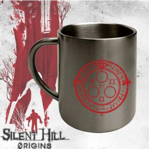 Hot Movie Silent Hill 2 300ml Double Wall 304 Stainless Steel Cup Coffee Milk Tea Water Travel Mug for Outdoor Drinking