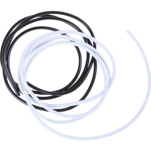 PVC 4 Cores Shielded Signal Wire Headphone Cable Cord Black White Dia 3mm DIY USB Cable 1M