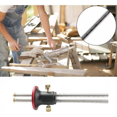 New design Stainless Steel Carpentry Scriber Scribe Blade Woodworking Marking Gauge Ruler Tools For Carpenters Paralled Crossed