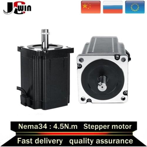 Fast shipping!Stepper Motor NEMA 34 4.5N.m 4.2A D=14mm L=80mm 640Oz-in for CNC engraving machine 3D printer