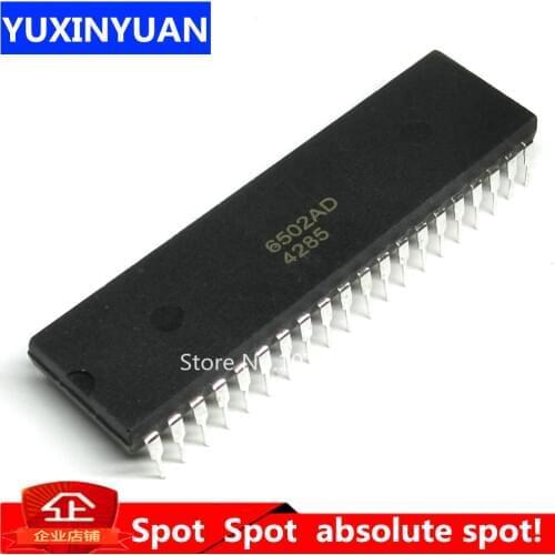 YUXINYUAN 1pcs Mos 6502 MOS6502 6502AD R65C02AP MOS-6502 DIP-40 Can be purchased directly