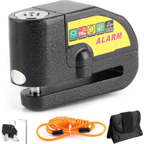 Wheel Disc Brake Lock Anti-Theft Security Alarm Universal Motorcycle Scooter Accessory