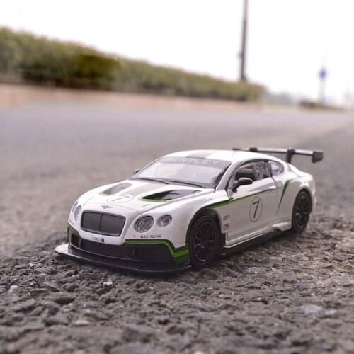 1:32 Diecast Alloy Car Model Toys For Bentley GT With Pull Back Function Electronic Toy With Simulation Light And Music Kid Gift