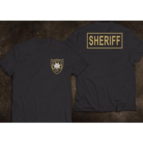 2019 Fashion NEW Sheriff King County Georgia Police United States The Walking Dead T-Shirt Tee shirt