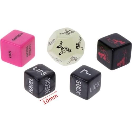 5pcs Sex Dice Fun Adult Erotic Love Sexy Posture Couple Lovers Humour Game Toy Novelty Party Gift