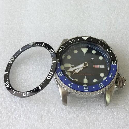 BLACK CERAMIC LUMINOUS BEZEL INSERT FOR SEIKO 38mm SKX Dive Watch - SKX007, 009, 011