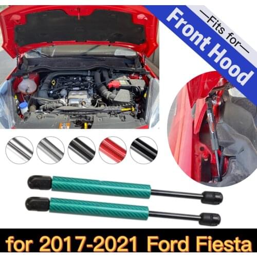 For 2018-2020 Ford Fiesta MK8 ST 2PCS Modify Front Hood Bonnet Gas Struts Lift Support Shock Damper Gas springs Absorber