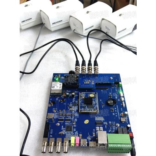 For The Hi3519AV100 simultaneously captures 4-way coaxial analog hd TVI and AHD 1080p-720p development board