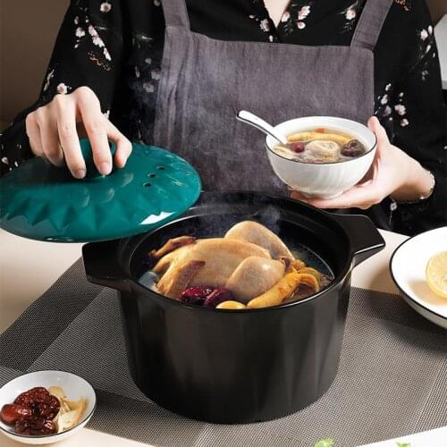 Breathing material casserole soup non-stick pot household gas large capacity extra large gas special small ceramic pot with lid