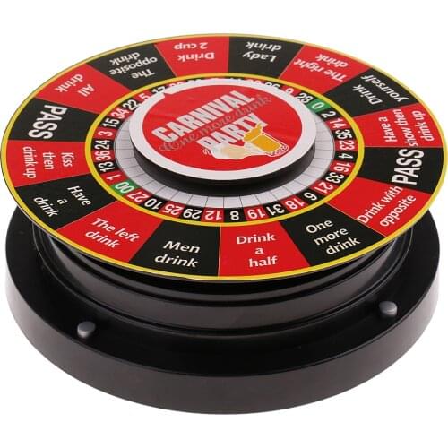 Electric Turntable Roulette Drinking Game Spinning Wheel for Bar KTV Party