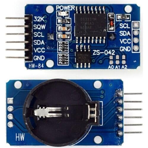 HW-084A DS3231 AT24C32 Precision Clock Module 3.3-5.5V IIC RTC Real Time Clock Memory Module NO Battery For Raspberry Pi