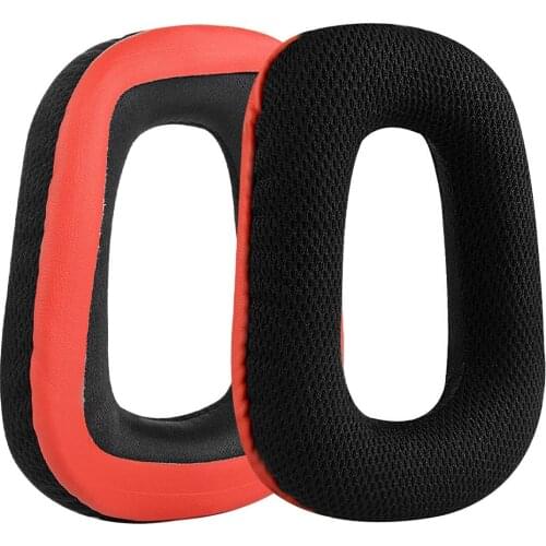 PU Leather Replacement Ear Pads Earpads For Logitech G430 G35 G930 F450 Headphones