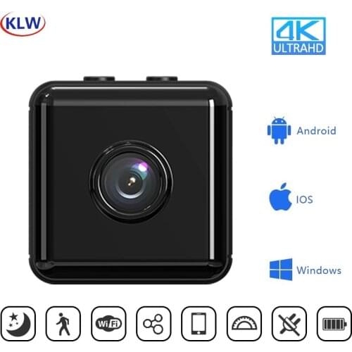 KLW X6D Remote Monitoring Long standby Wifi Hotspot Lightweight Flexible 1080P 4K Ultra HD 150 Degree Wide Angle Mini Camera