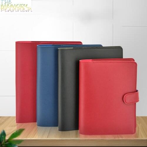 THE MEMORY & PLANNER A5B6 Loose-Leaf Notebook Leather Cover Notebook Multi-Function Slipcover Business Meeting Diary Cover