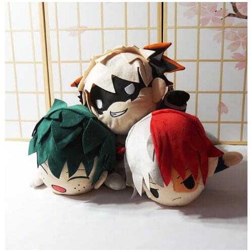My Hero Academia Midoriya Izuku Bakugou Katsuki Todoroki Shoto Cosplay Mascot Toy Anime Stuffed & Plush Cartoon Doll