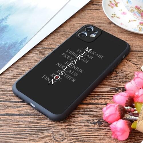For iPhone Mikaelson Family Print Soft Matt Apple iPhone Case