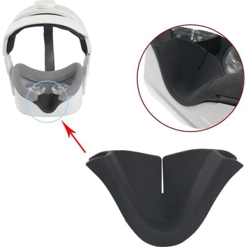 Soft Silicone Anti-Leakage Nose Pad for Oculus Quest 2 VR Headset Light-blocking Nose Cover for Oculus Quest 2 VR Accessories