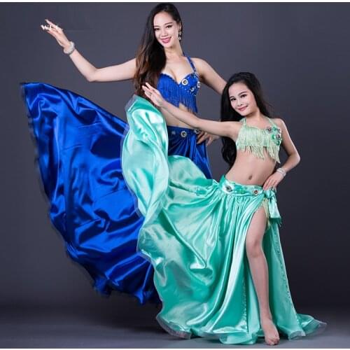 NEW Belly Dance for Adult/Children 3PCS Belly Dance Spandex set Costume Set Dress for Girl /Women Dance Costume