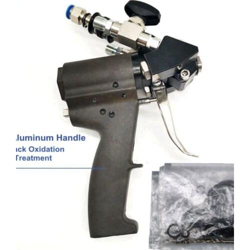 P2 PU Foam Spray Gun with Cast Aluminum Handle Polyurethane Air Purge Spray Gun Self Cleaning With Accessory Kit for Graco Model