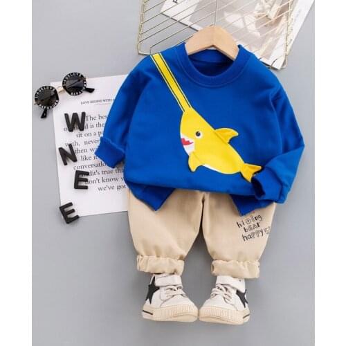 Toddler Boys Clothing Sets Autumn Spring Cartoon Tops +Pants Baby 2-piece Fashion Tracksuit Kids Casual Clothes