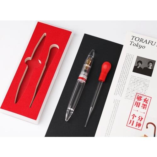 Moonman M2 Transparent Fountain Pen EF NIb Gift A 1.1MM Nib Stationery Office school supplies writing gift