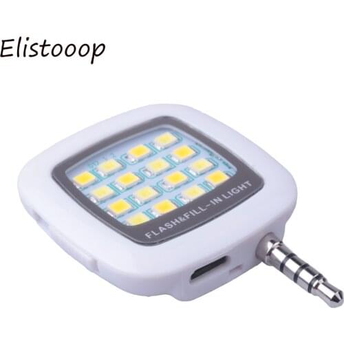 16 LED Flash Fill Lights LED Camera Lamp Selfie Lamp Phone Flash Lighting For Smart Phone