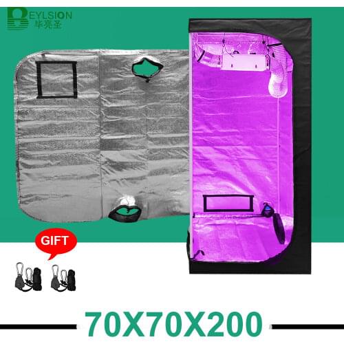 BEYLSION 600D 70x70x200cm Grow Tent Reflective Mylar Indoor Hydroponics Grow Box Room Tent For Indoor Plants Growth