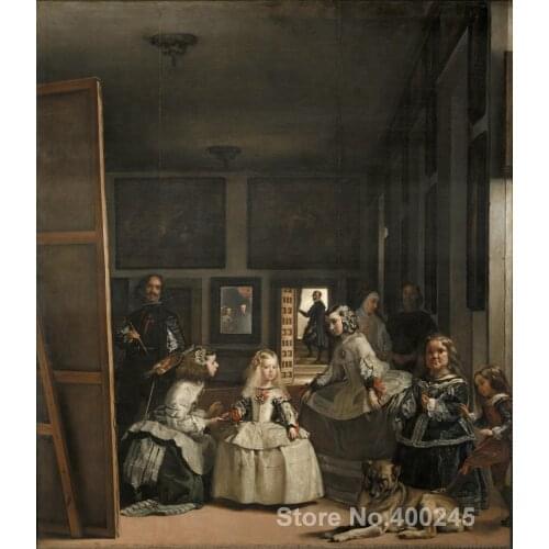 Las Meninas Paintings by Diego Velazquez Portrait art High quality Hand painted