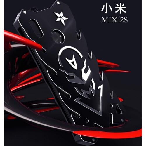 Zimon Luxury New Thor Punk Aluminum Bumper Metal Shockproof Armor Defender Case Cover For Xiaomi Mi Mix 2s